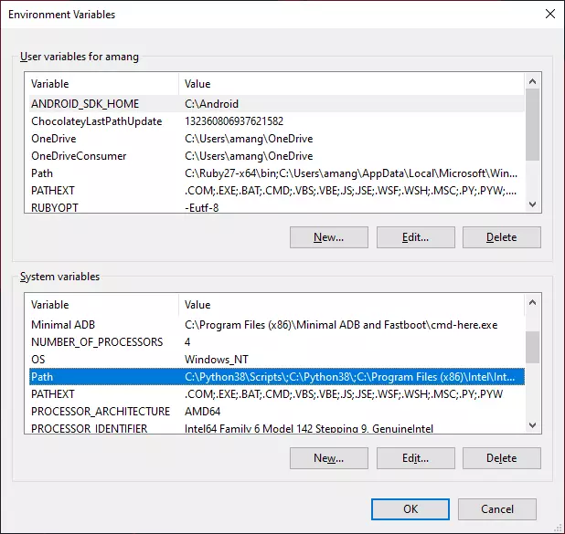 Environment Variable